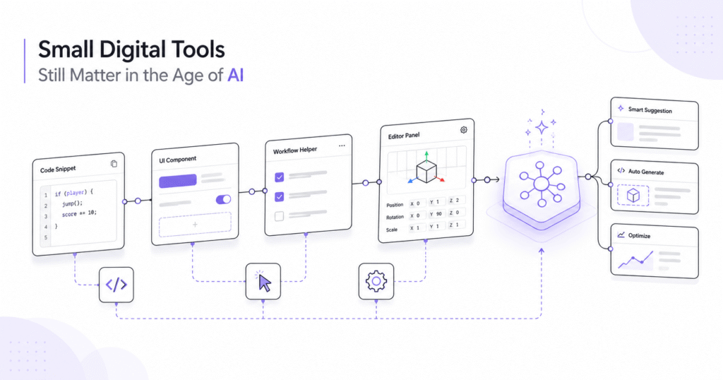 Small digital tools and workflow tools helping creators in the age of AI