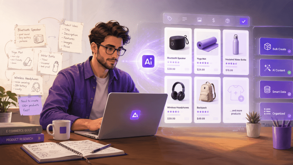 create WooCommerce products in bulk with AI